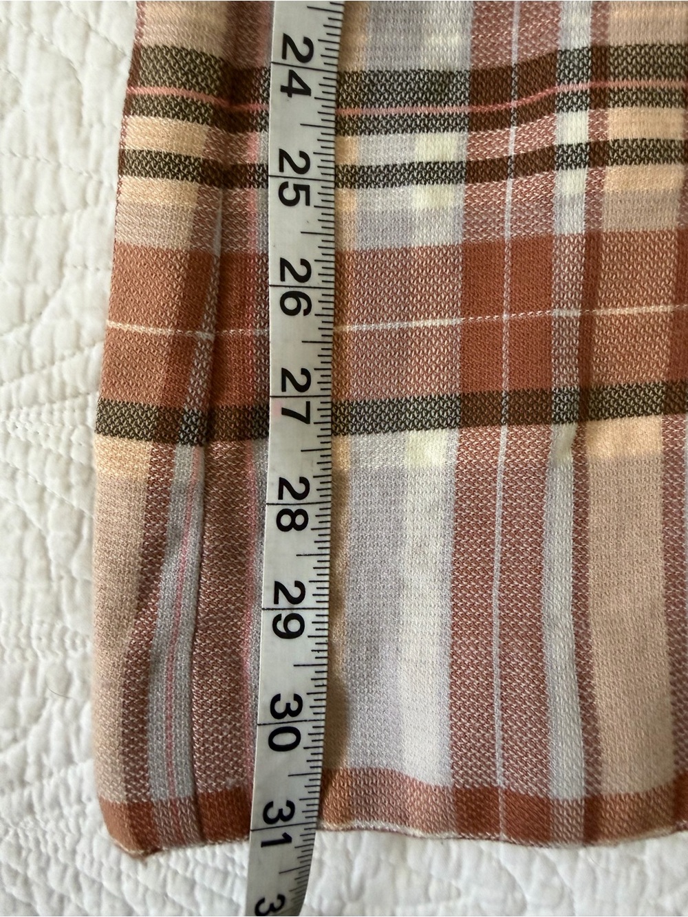 Acne Studios Cream and Brown Plaid Trousers - Picture 4 of 4